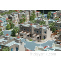 Modèle de construction et usine de modèles d'appartements urbains